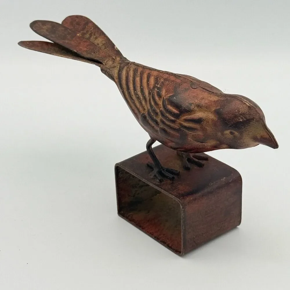 Rustic Bird Metal Napkin Rings Set of 6 - Farmhouse Table Decor Z Gallerie